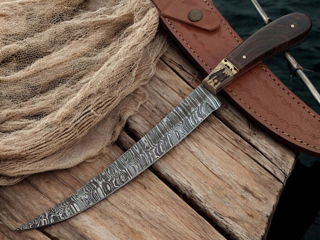 best damascus knives made in USA