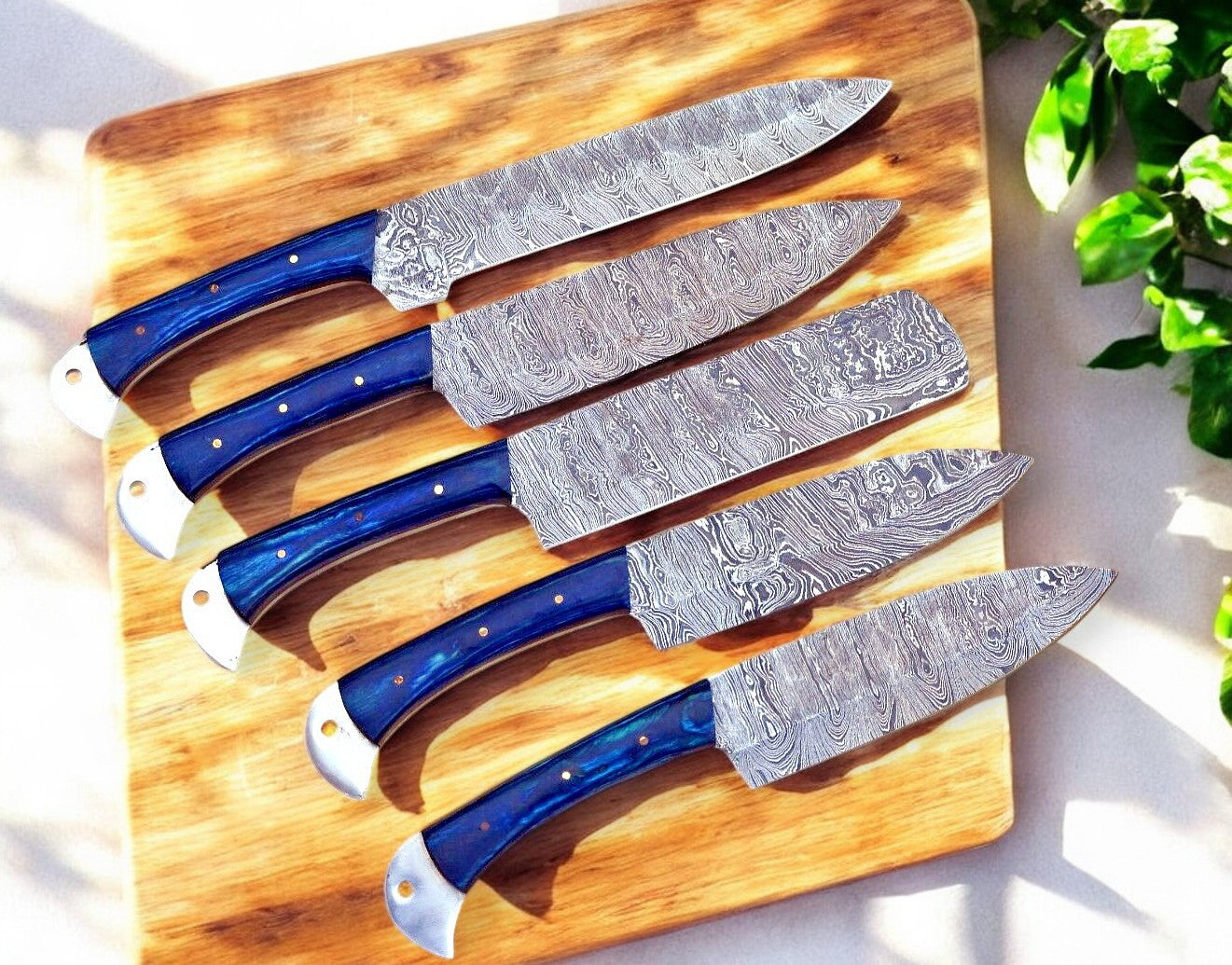 Damascus kitchen knife
