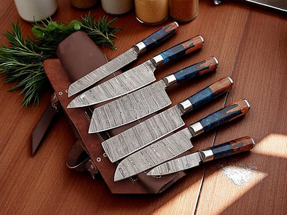 damascus kitchen knives