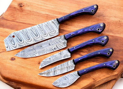Damascus chef knife
