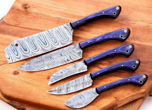 Damascus chef knife
